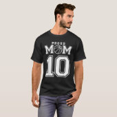 Nummer 10 Custom Proud Basketbal Moeder Gepersonal T-shirt (Voorkant volledig)