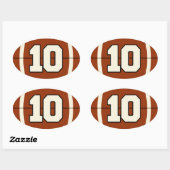 Nummer 10 Football Sticker (Vel)
