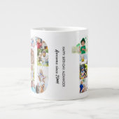 Nummer 10 Foto Collage 10th Birthday Grote Koffiekop (Voorkant)