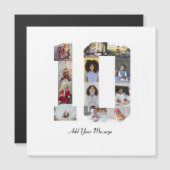 Nummer 10 Fotocollage (Voorkant / Achterkant)