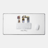 Nummer 10 Fotocollage Bureaumat (Keyboard & Muis)