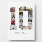 Nummer 10 Fotocollage Fotoplaat (voorkant)