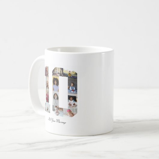 Nummer 10 Fotocollage Koffiemok (Voorkant links)