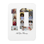 Nummer 10 Fotocollage Magneet (Verticaal)