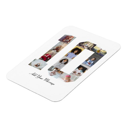 Nummer 10 Fotocollage Magneet (Linkerzijde)