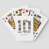 Nummer 10 Fotocollage Pokerkaarten (Achterkant)