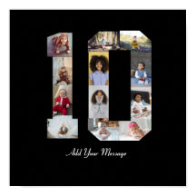 Nummer 10 Fotocollage