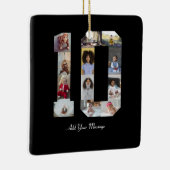 Nummer 10 Fotocollage Poster Keramisch Ornament (Rechts)