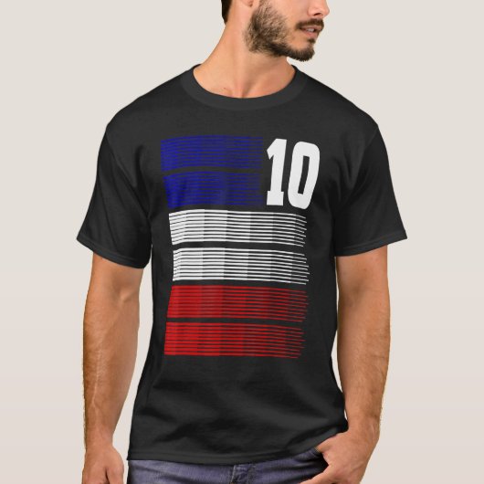  nummer 10 Goed voor Football fans T-shirt (Voorkant)