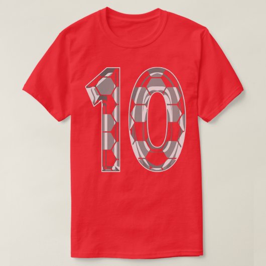 Nummer 10 Jersey 10 Moeder Speler Fan 1 T-shirt (Design voorkant)