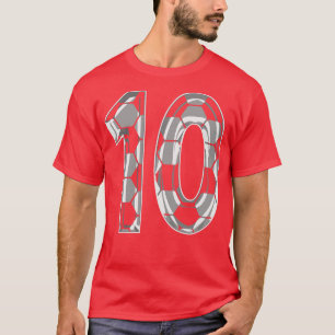 Nummer 10 Jersey 10 Moeder Speler Fan 1 T-shirt