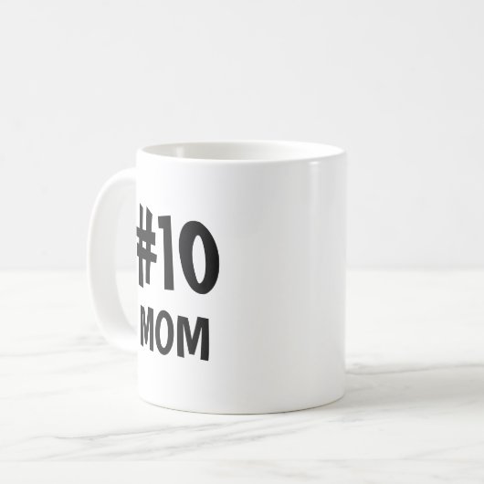 Nummer 10 mam koffiemok (Voorkant links)
