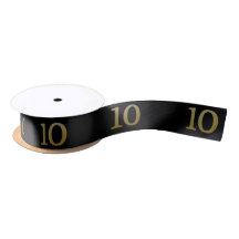 Nummer 10 Satin Ribbon