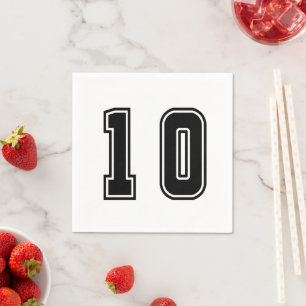 Nummer 10 servet