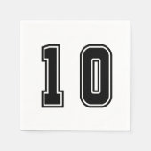 Nummer 10 servet (Voorkant)