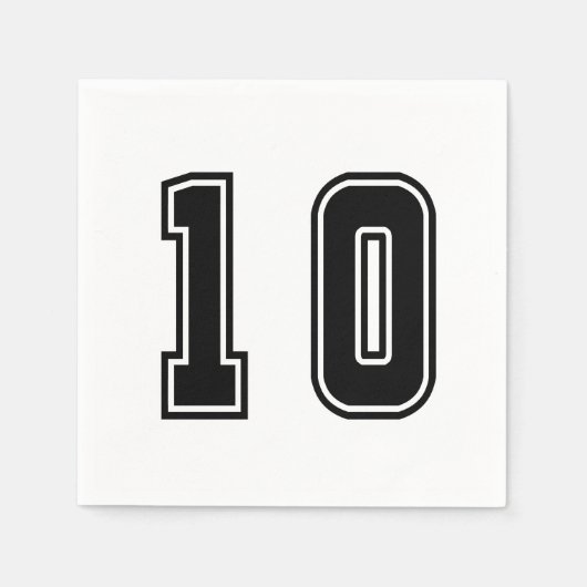 Nummer 10 servet (Voorkant)