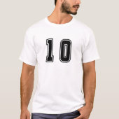 Nummer 10 t-shirt (Voorkant)