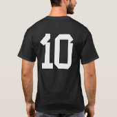 Nummer 10 t-shirt (Achterkant)