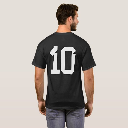Nummer 10 t-shirt (Achterkant volledig)