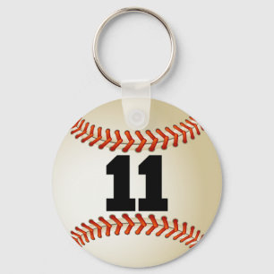 Nummer 11 Baseball Sleutelhanger