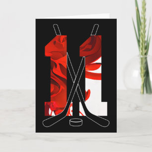 Nummer 11 Jaar IJshockey 11e Verjaardag _3  Kaart