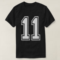 Nummer 11 Varsity Sports Team Jersey 11e verjaarda