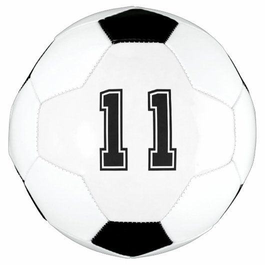 Nummer 11 voetbal (Voorkant)