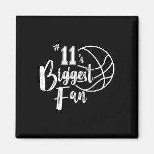 Nummer 11's grootste fan Bysketbyll-speler Mom Dad Magneet