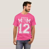 Nummer 12 Aangepaste Basketball-mam op maat T-shirt (Voorkant volledig)