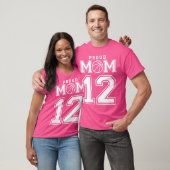 Nummer 12 Aangepaste Basketball-mam op maat T-shirt (Unisex)
