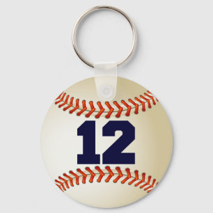 Nummer 12 Baseball Sleutelhanger