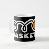Nummer 12 basketbalkoffie-mok |  koffiemok (Voorkant links)