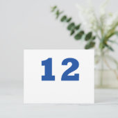Nummer 12! briefkaart (Staand voorkant)