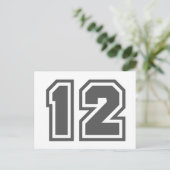 Nummer 12 briefkaart (Staand voorkant)