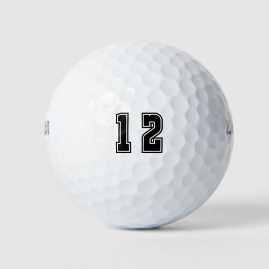 Nummer 12 golfballen (Voorkant)