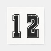 Nummer 12 servet (Voorkant)