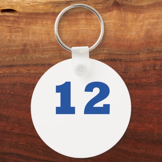 Nummer 12! sleutelhanger (Voorkant)