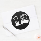 Nummer 12 sticker (Envelop)