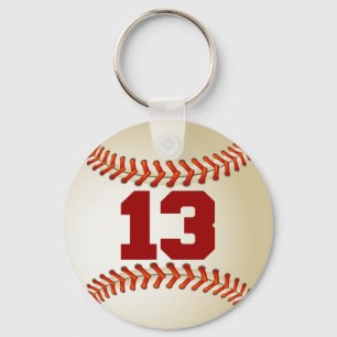 Nummer 13 Baseball Sleutelhanger