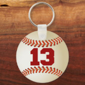 Nummer 13 Baseball Sleutelhanger (Voorkant)