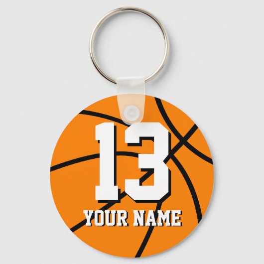 Nummer 13 basketbalsleutelhanger |  sleutelhanger (Voorkant)