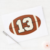 Nummer 13 Football Sticker (Envelop)