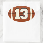 Nummer 13 Football Sticker (Tas)