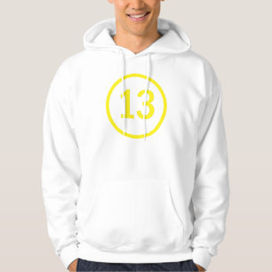 nummer 13 in een cirkel hoodie