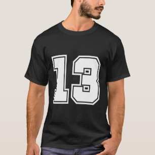 Nummer 13 No Thirn 13 Sportspeler T-shirt