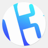 Nummer 13 ronde sticker (Voorkant)