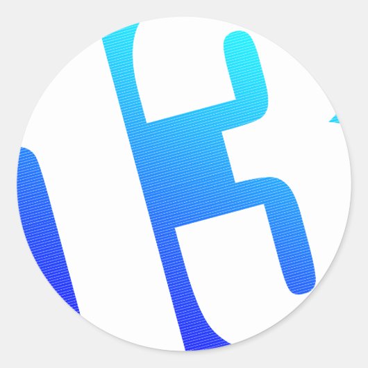 Nummer 13 ronde sticker (Voorkant)