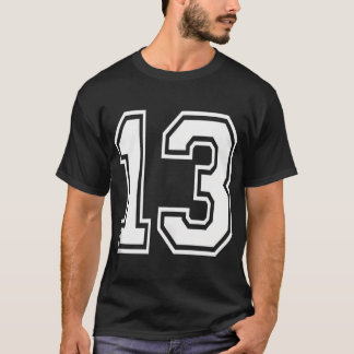 Nummer 13 Verjaardag Gift Sport Speler Team Nummer T-shirt