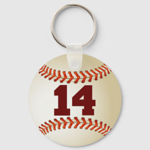 Nummer 14 Baseball Sleutelhanger