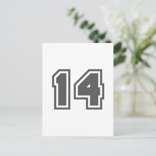 Nummer 14 briefkaart (Staand voorkant)